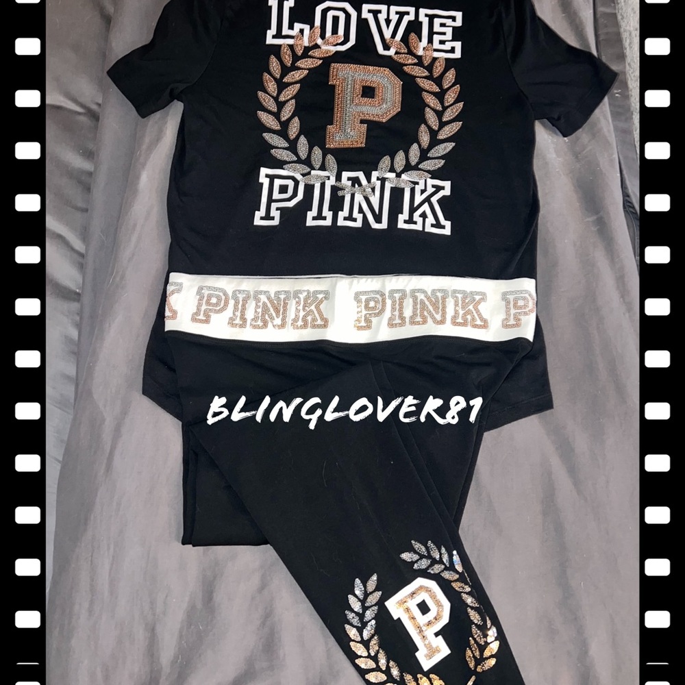 ✨EXTREMELY RARE✨ VS PINK LARGE LIMITED EDITION OMBRE BLING SET